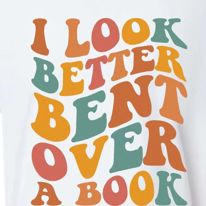 Groovy I Look Better Bent Over A Book Funny Book Readers Sueded Cloud Jersey T-Shirt