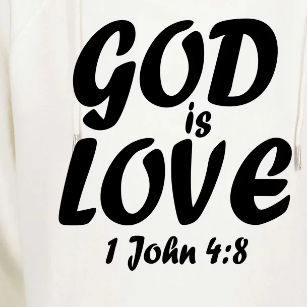 God Is Love 1 John 4:8 Womens Funnel Neck Pullover Hood