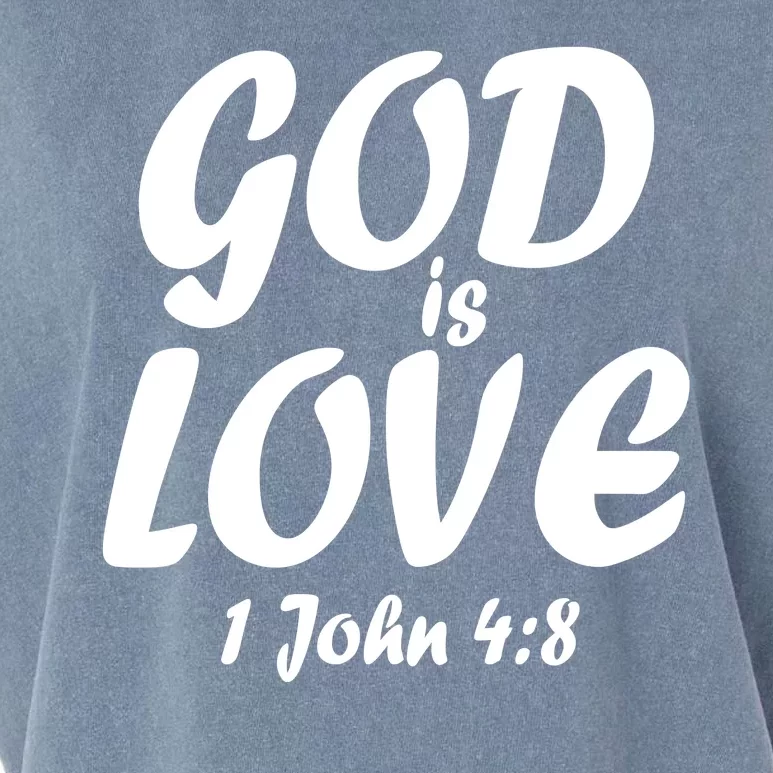 God Is Love 1 John 4:8 Garment-Dyed Women's Muscle Tee