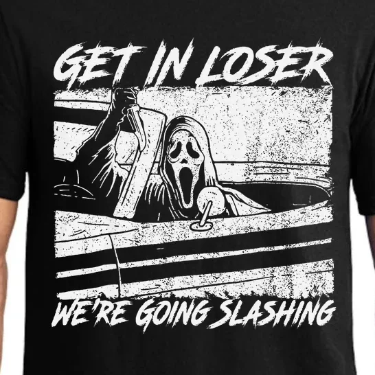 Get In Loser WeRe Going Slashing Horror Halloween Pajama Set