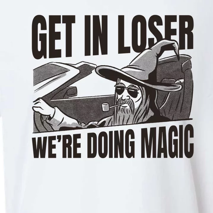 Get In Loser We're Doing Magic Wizard Parody Retro Sueded Cloud Jersey T-Shirt