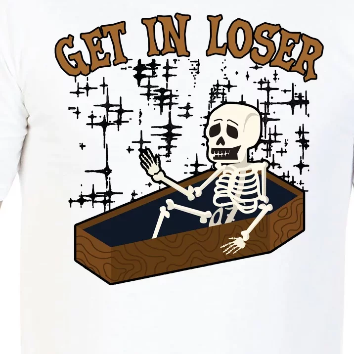 Get In Loser Funny Skeleton Halloween Comfort Colors T-Shirt