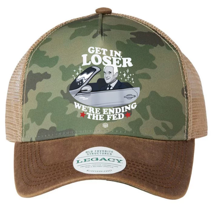 Get In Loser We’Re Ending The Fed Legacy Tie Dye Trucker Hat