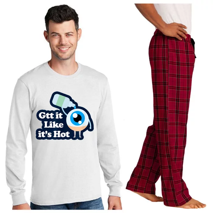 Gtt It Like It's Hot Funny Eye Drop Long Sleeve Pajama Set