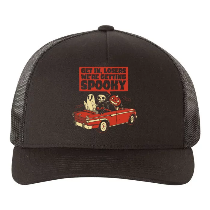 Get In Losers We're Getting Spooky Hallowen Yupoong Adult 5-Panel Trucker Hat