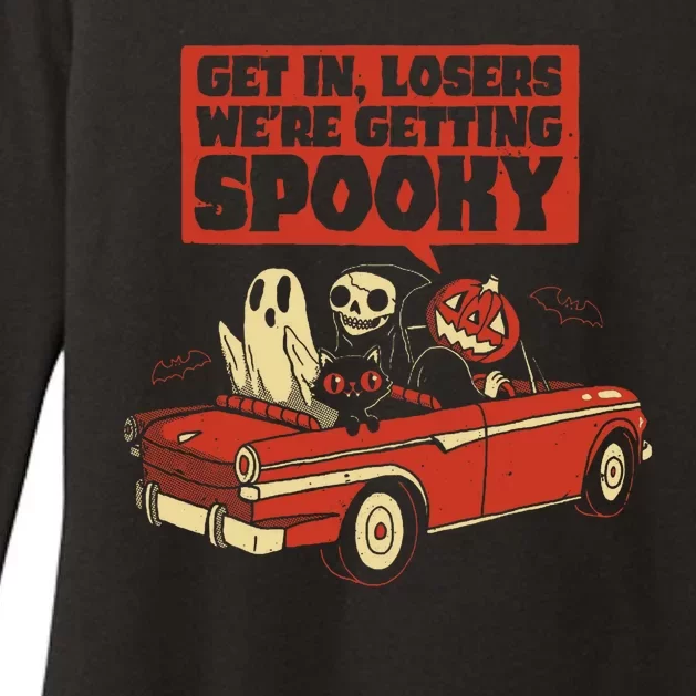 Get In Losers We're Getting Spooky Hallowen Womens CVC Long Sleeve Shirt