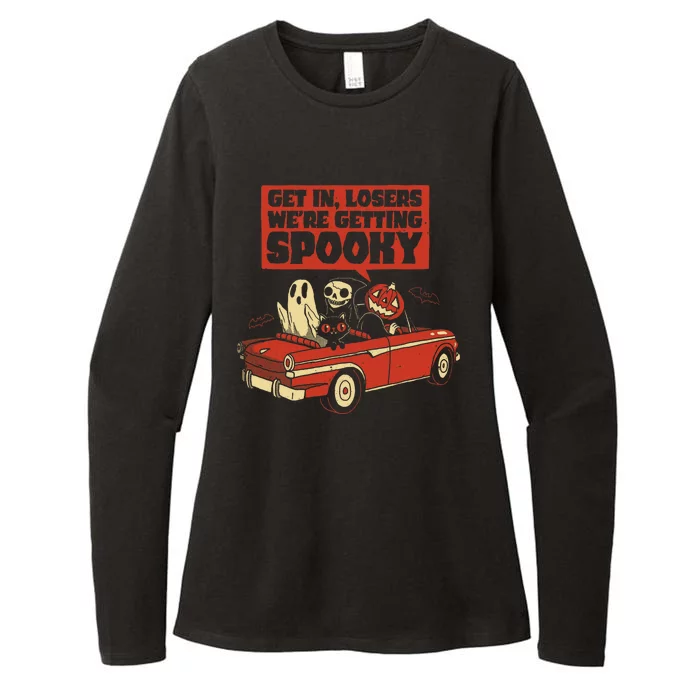 Get In Losers We're Getting Spooky Hallowen Womens CVC Long Sleeve Shirt