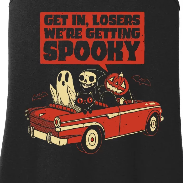 Get In Losers We're Getting Spooky Hallowen Ladies Essential Tank