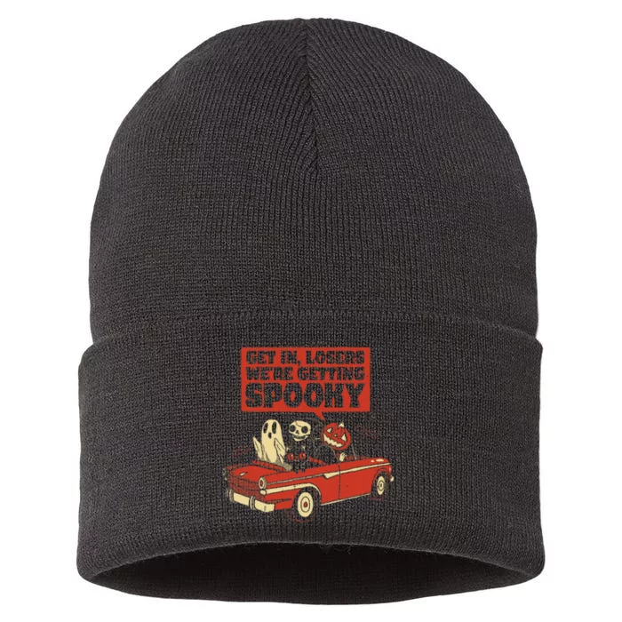 Get In Losers We're Getting Spooky Hallowen Sustainable Knit Beanie