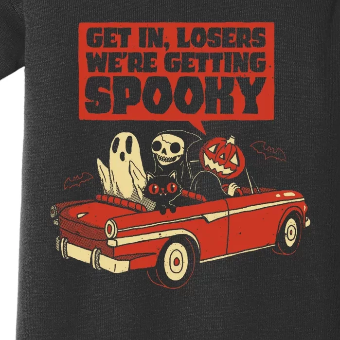 Get In Losers We're Getting Spooky Hallowen Baby Bodysuit