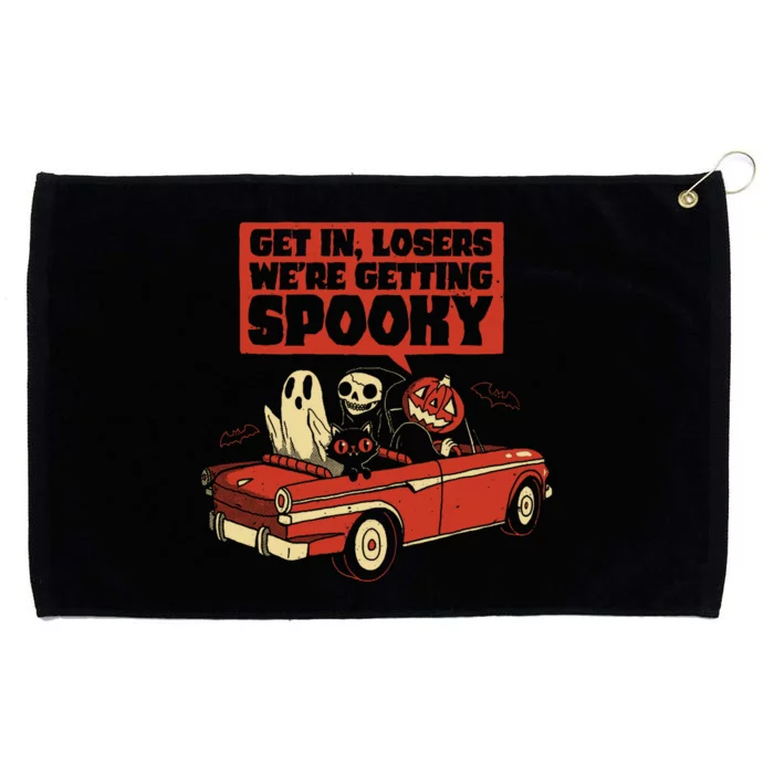 Get In Losers We're Getting Spooky Hallowen Grommeted Golf Towel