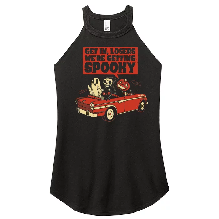 Get In Losers We're Getting Spooky Hallowen Women’s Perfect Tri Rocker Tank