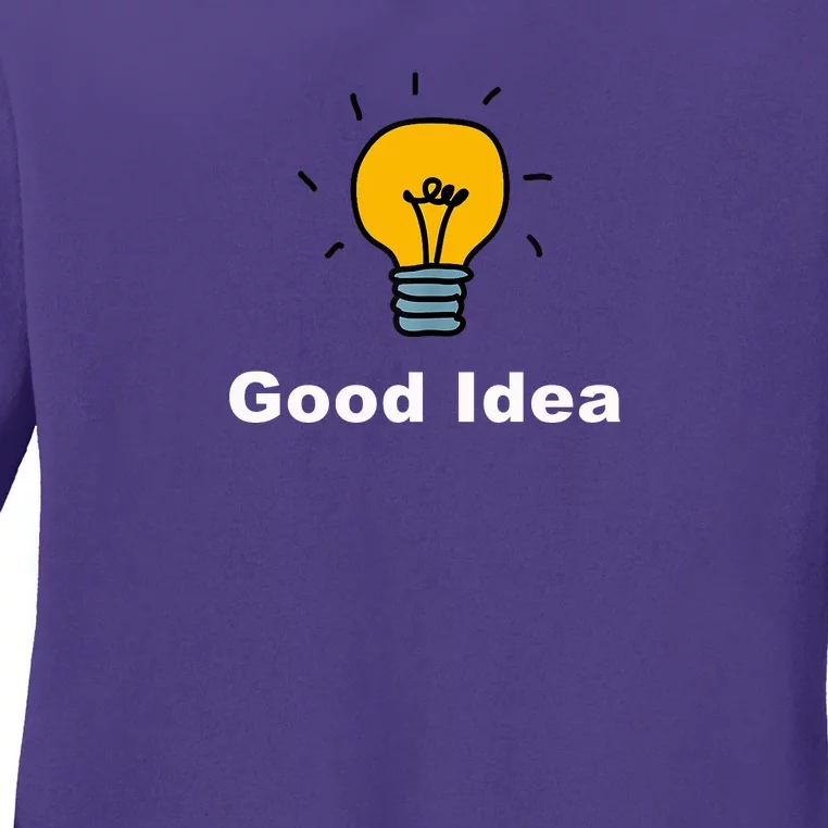 Good Idea | Light Bulbs Ladies Long Sleeve Shirt