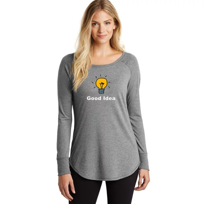 Good Idea | Light Bulbs Women's Perfect Tri Tunic Long Sleeve Shirt