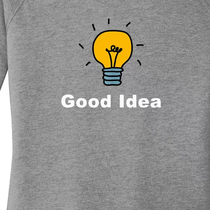 Good Idea | Light Bulbs Women's Perfect Tri Tunic Long Sleeve Shirt