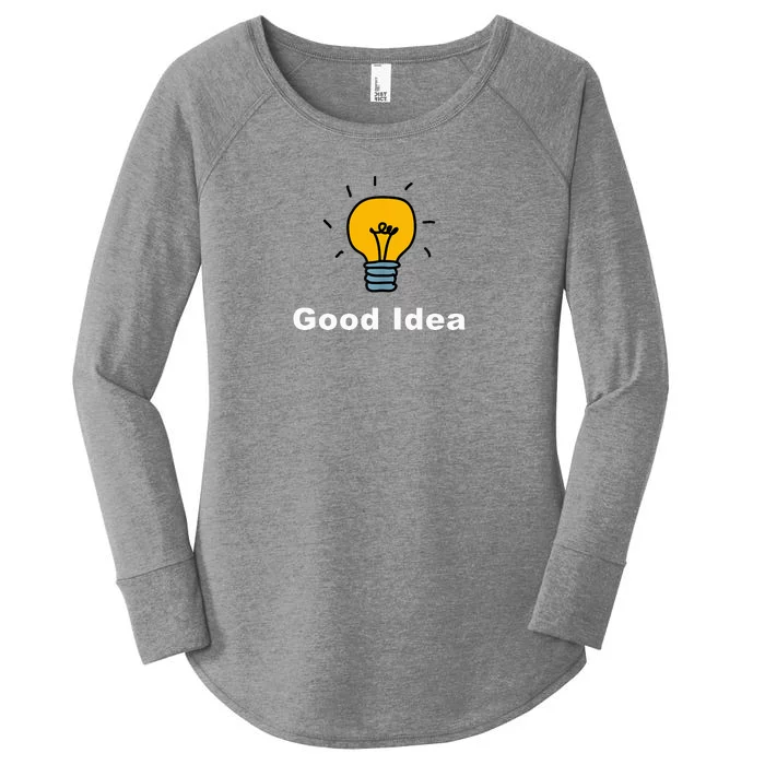 Good Idea | Light Bulbs Women's Perfect Tri Tunic Long Sleeve Shirt