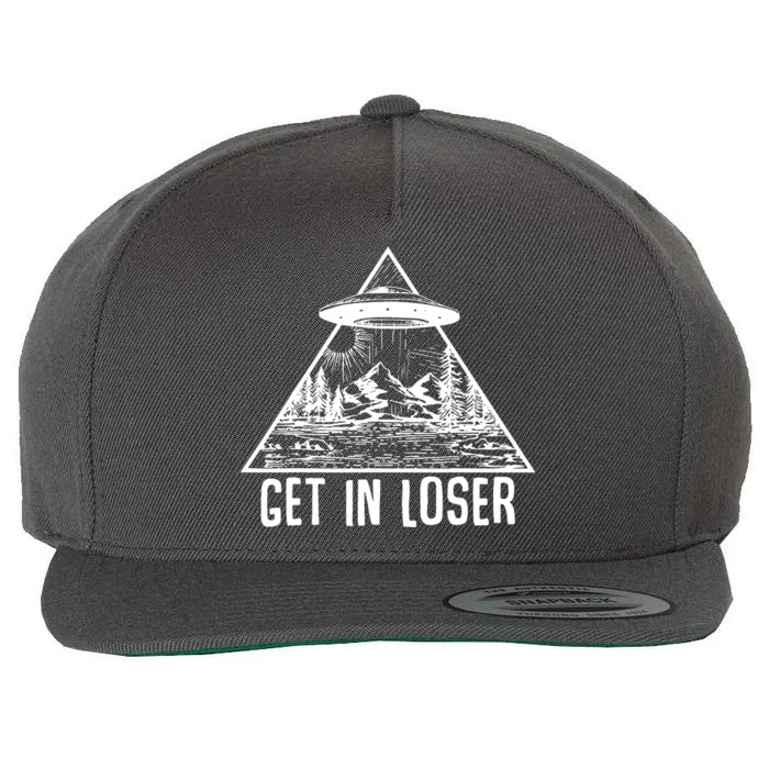 Get In Loser Alien Wool Snapback Cap