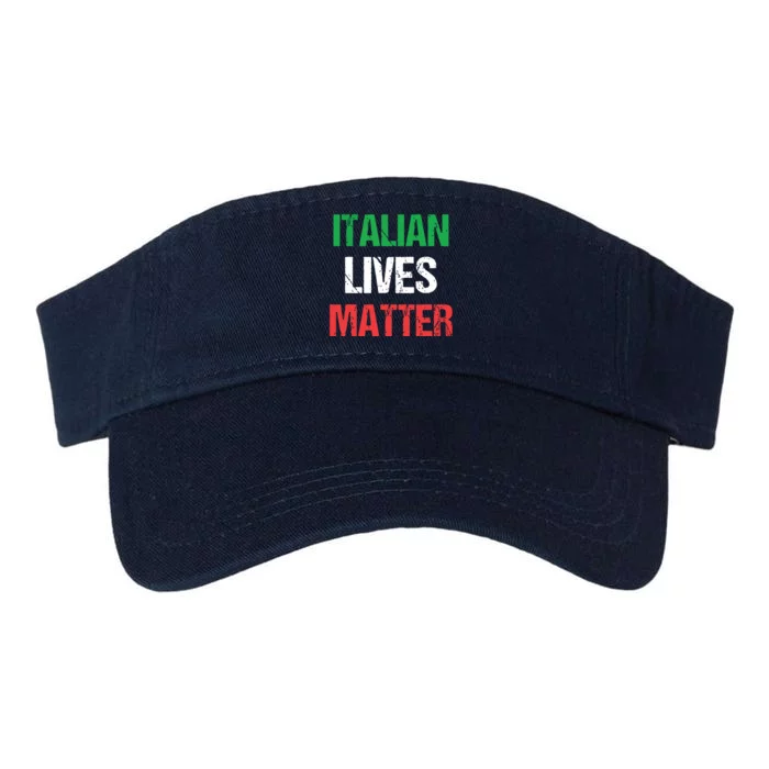 Grunge Italian Lives Matter Valucap Bio-Washed Visor