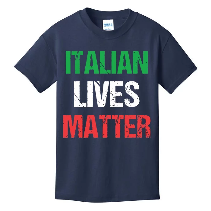 Grunge Italian Lives Matter Kids T-Shirt