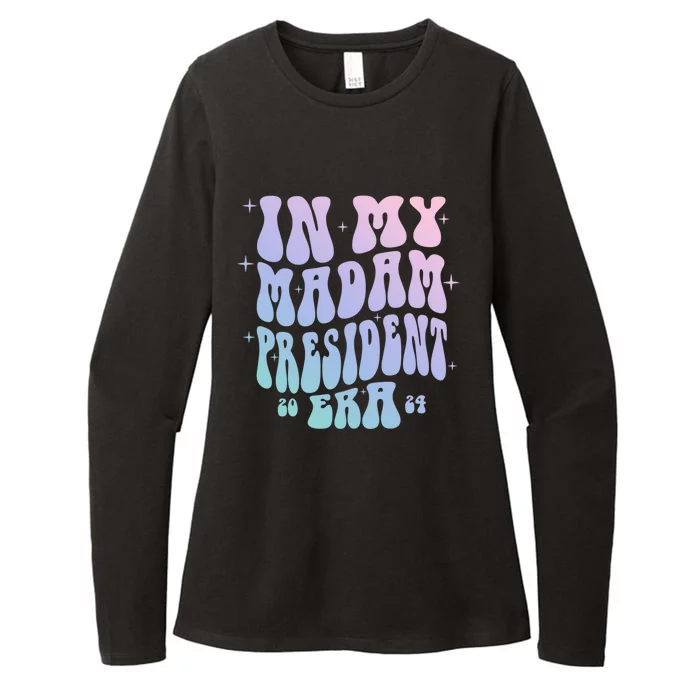 Groovy In My Madam President Era Kamala Harris Gift Womens CVC Long Sleeve Shirt