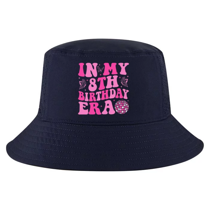 Groovy In My 8th Birthday Era Eight 8 Years Old Birthday Cool Comfort Performance Bucket Hat