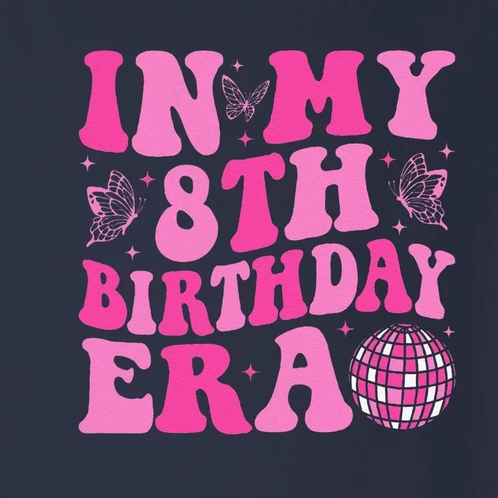 Groovy In My 8th Birthday Era Eight 8 Years Old Birthday Toddler Long Sleeve Shirt