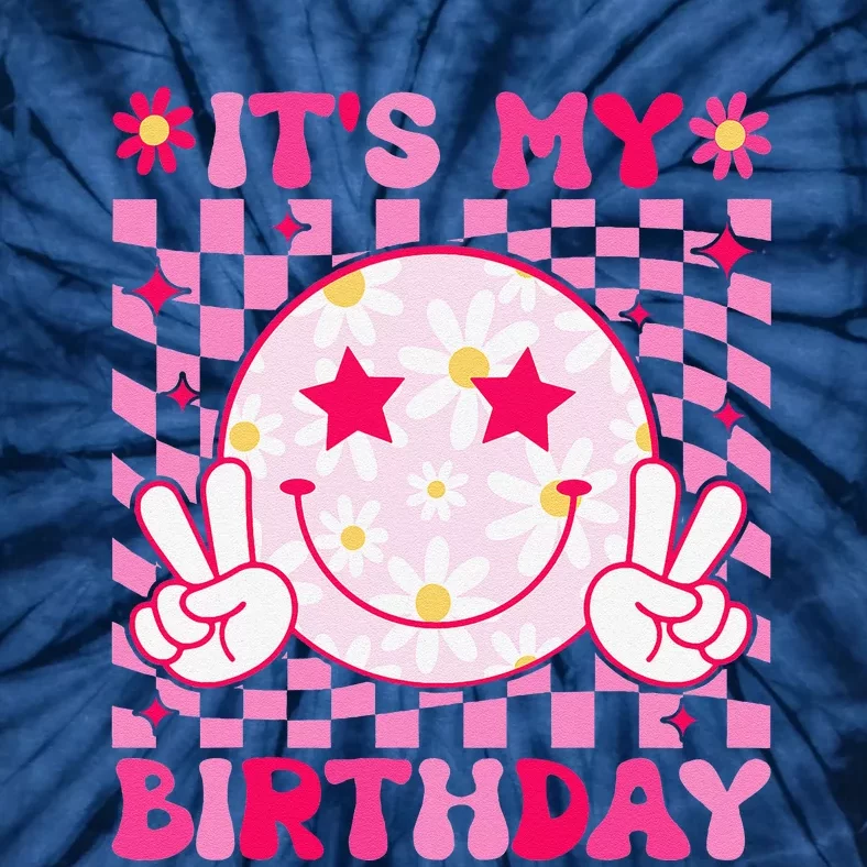 Groovy ItS My Birthday Bday Flower Tie-Dye T-Shirt