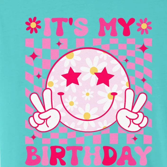 Groovy ItS My Birthday Bday Flower ChromaSoft Performance T-Shirt