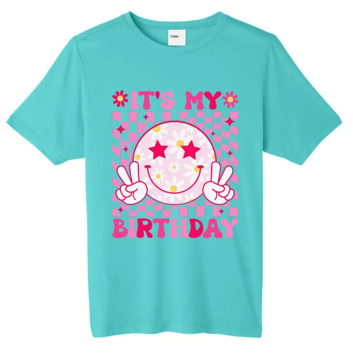 Groovy ItS My Birthday Bday Flower ChromaSoft Performance T-Shirt