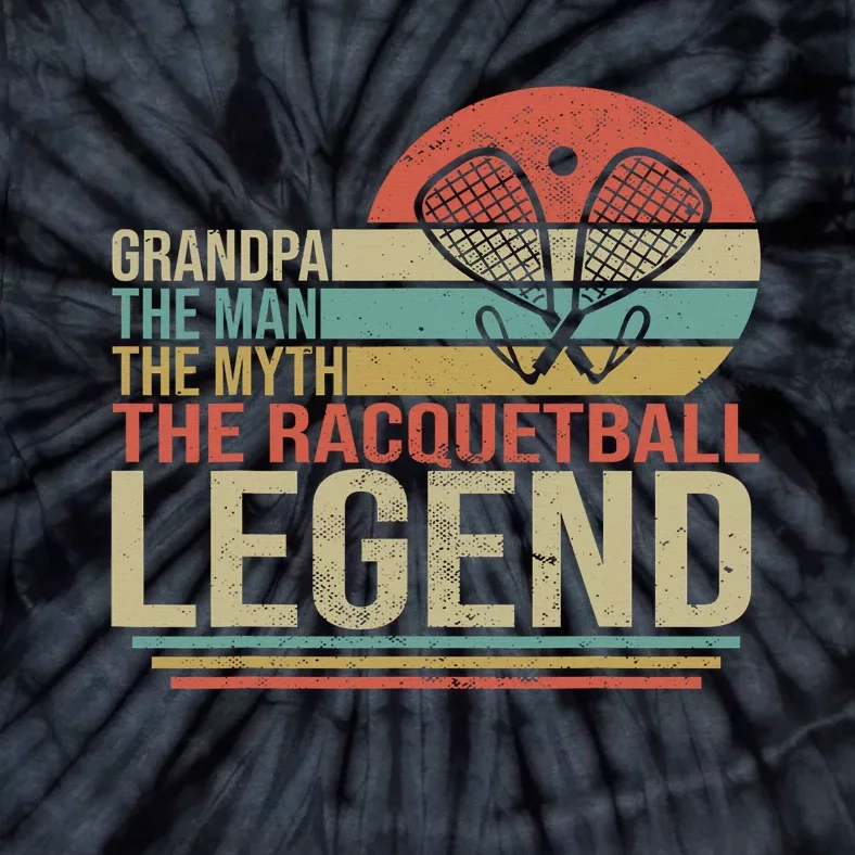 Grandpa is my Name Racquetball is my Game Grandpa Tie-Dye T-Shirt