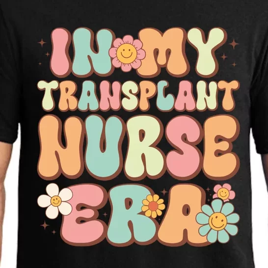 Groovy In My Transplant Nurse Era Retro Transplant Nurse Gift Pajama Set