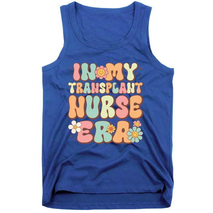 Groovy In My Transplant Nurse Era Retro Transplant Nurse Gift Tank Top