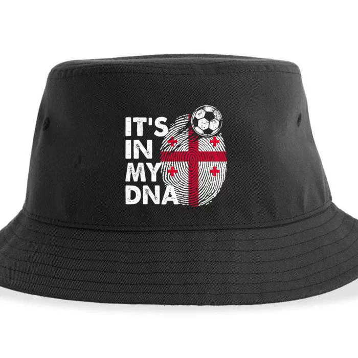 Georgia In My Dna Georgian Flag Team Georgia Sustainable Bucket Hat