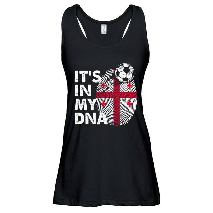 Georgia In My Dna Georgian Flag Team Georgia Ladies Essential Flowy Tank