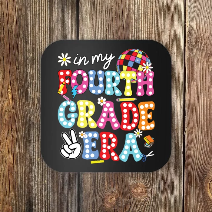 Groovy In My Fourth Grade Era First Day 4th Grade Teache Coaster