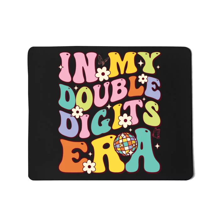 Girl In My Double Digits Era Retro 10 Year Old 10th Birthday Mousepad