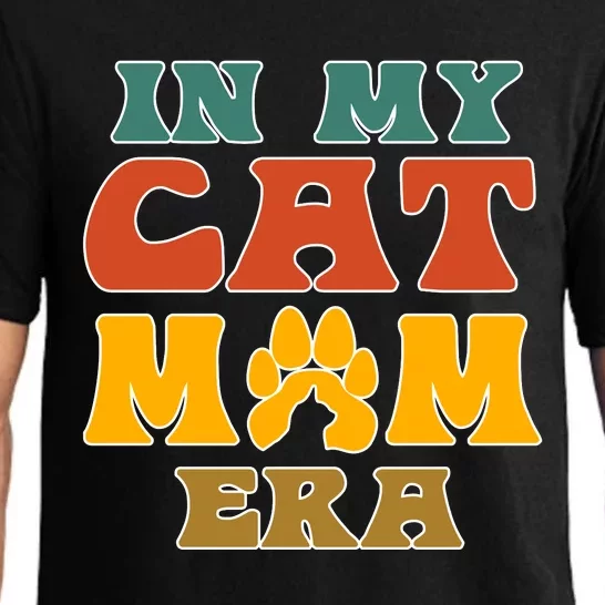 Groovy In My Cat Mom Era Retro Pajama Set