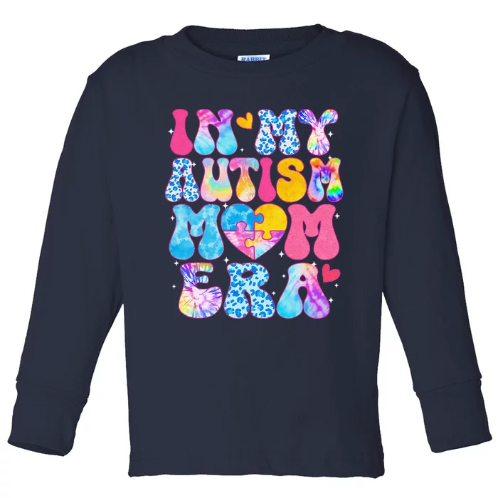 Groovy In My Autism Mom Era Autism Awareness Day Women Toddler Long Sleeve Shirt