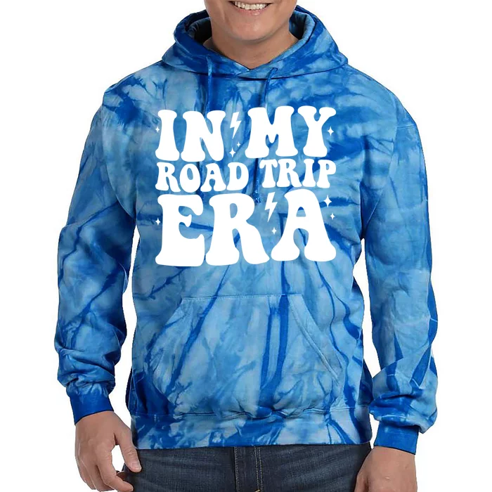 Groovy In My Road Trip Era Family Friend Camping Rv Vacation Gift Tie Dye Hoodie