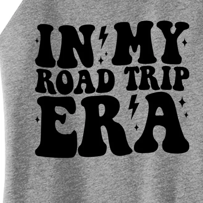 Groovy In My Road Trip Era Family Friend Camping Rv Vacation Gift Women’s Perfect Tri Rocker Tank