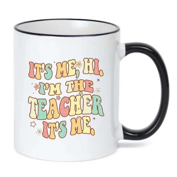 Groovy Its Me Hi Im The Teacher It’s Me Back To School Gifts Black Color Changing Mug