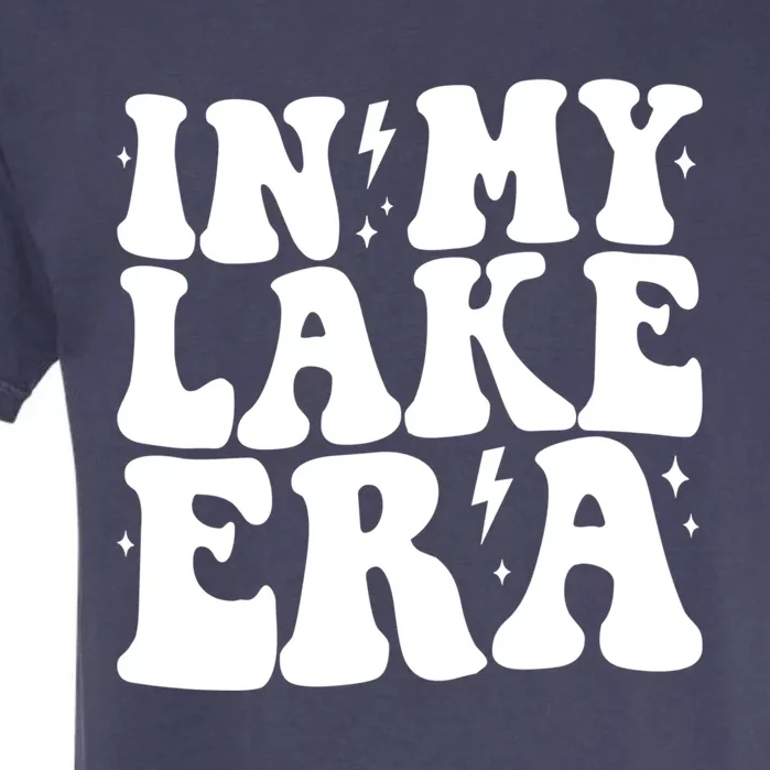 Groovy In My Lake Era Lake Vacation Camping Life Retro Great Gift Garment-Dyed Heavyweight T-Shirt