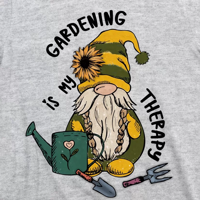 Gardening Is My Therapy Gnome T-Shirt