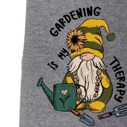 Gardening Is My Therapy Gnome Doggie 3-End Fleece Hoodie