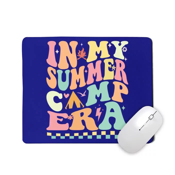 Groovy In My Summer Camp Era Retro Summer Camping Gift Mousepad