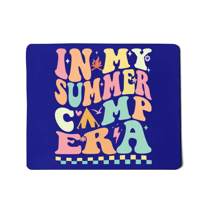 Groovy In My Summer Camp Era Retro Summer Camping Gift Mousepad