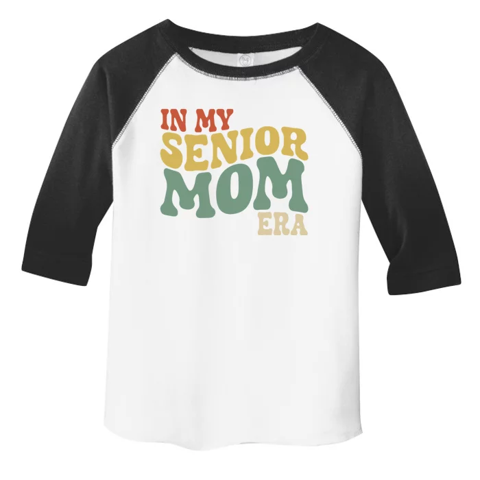 Groovy In My Senior Mom Era Class Of 2025 Masters Graduation Gift Toddler Fine Jersey T-Shirt