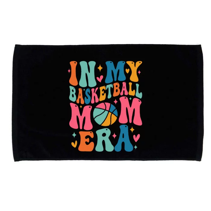 Groovy In My Basketball Mom Era Basketball Mama Mother Microfiber Hand Towel