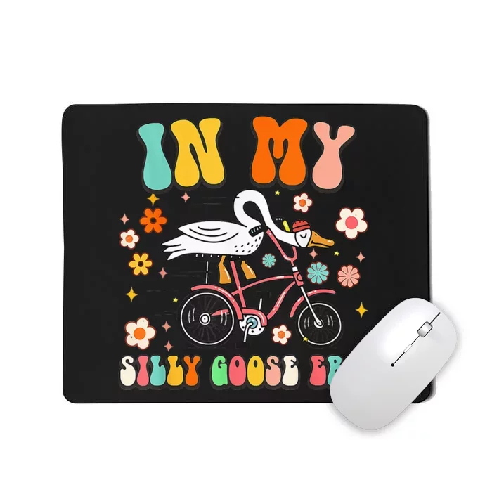 Groovy In My Silly Goose Era Funny Duck Saying Goose Meme Mousepad