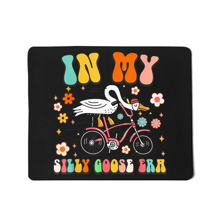 Groovy In My Silly Goose Era Funny Duck Saying Goose Meme Mousepad